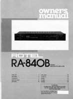 Rotel-RA-840B - Owners manual 